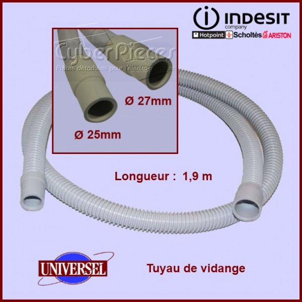 Tuyau de vidange droits 1,90m - C00045960 CYB-164221