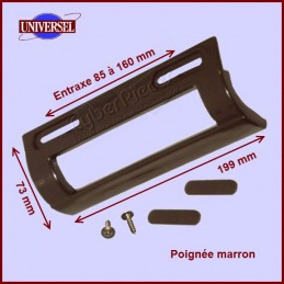 Poignée universelle marron - 199x73mm CYB-023979