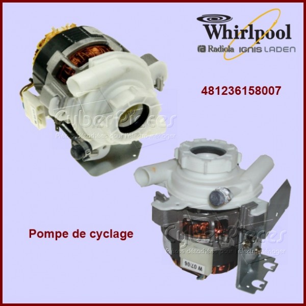 Pompe de cyclage Whirlpool 481236158007 CYB-008259