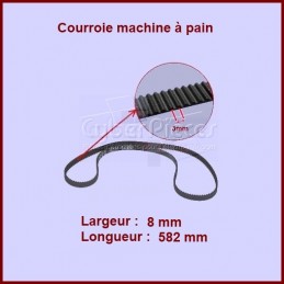 Courroie 582mm machine à pain SS-188290 CYB-036580