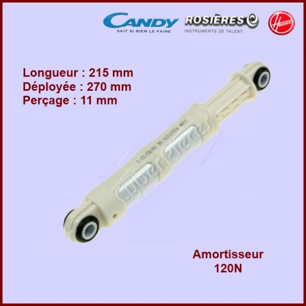 Amortisseur 120N télescopique Candy 41017168 CYB-073066