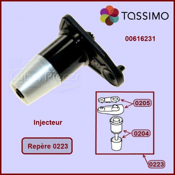 Injecteur complet Tassimo 00616231 CYB-094153