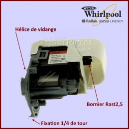 Clapet anti retour Whirlpool 481228128364