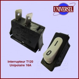 Interrupteur T120 16A / 125V unipolaire CYB-124515