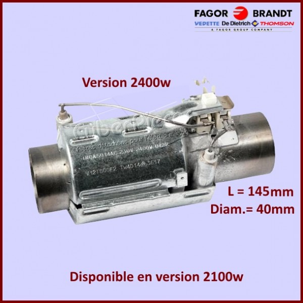 Tube de Chauffe 2400w Brandt V12I000E2 CYB-012577