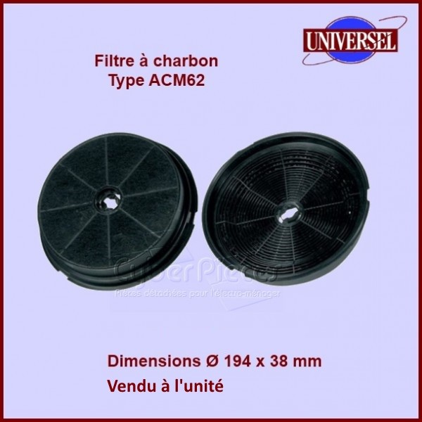 Filtre à charbon Type ACM62 KF24 Filtre à charbon Type ACM62 KF24