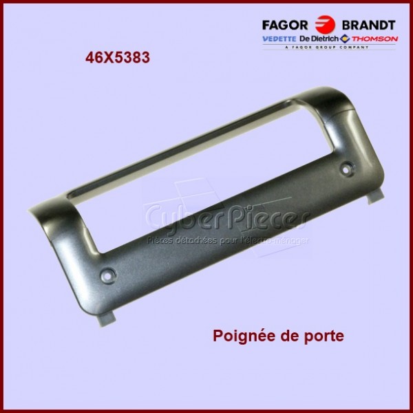 Poignée argentée Brandt 46X5383 ***Pièce épuisée*** Poignée argentée Brandt 46X5383 ***Pièce épuisée***