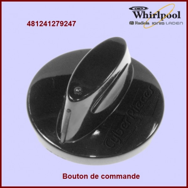 Bouton de commande WHIRLPOOL 481241279247 CYB-115476