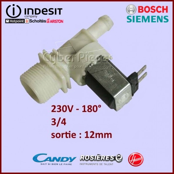 Électrovanne 1 Voie 180° Ø12mm GA-253185