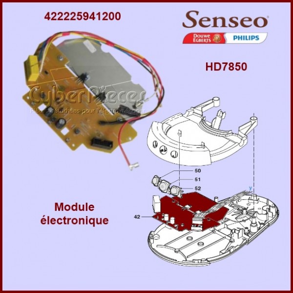 Carte électronique red Senseo 422225941200 CYB-019460