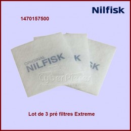 Lot de 3 pré filtres NILFISK 1470157500 CYB-404136