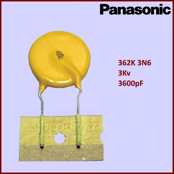 Condensateur ECKK3F362KDU 362K - 3KV Panasonic CYB-028134