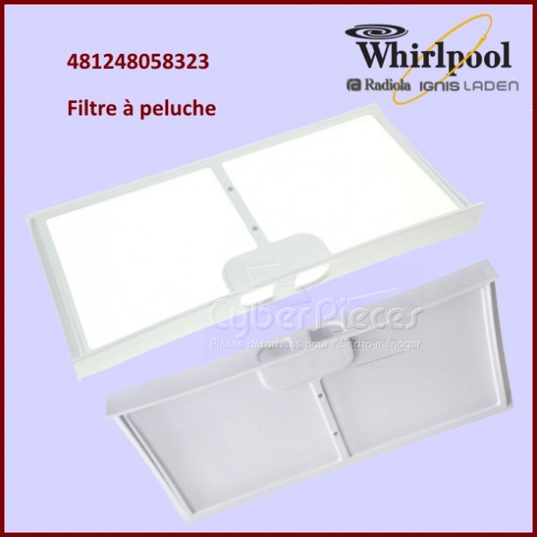 Filtre à peluche Whirlpool 481248058323 CYB-197397