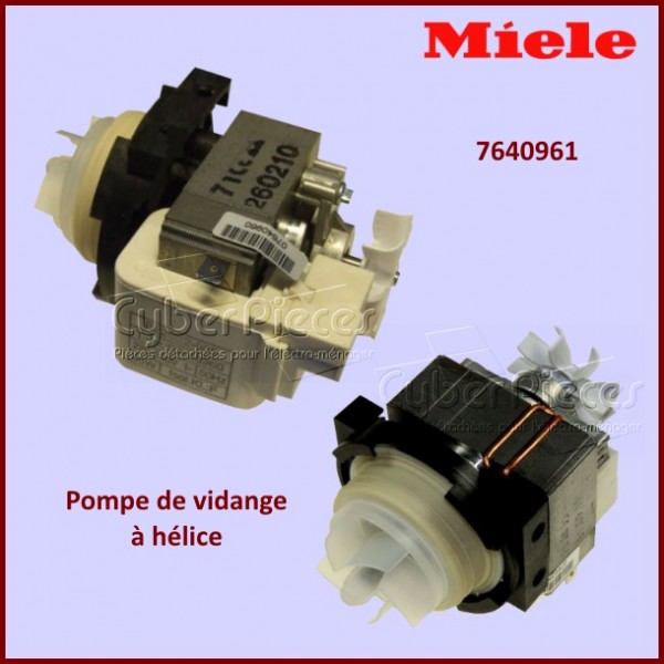 Pompe de vidange 65w avec hélice BE20B2-065 Origine Miele 7640961 CYB-001106