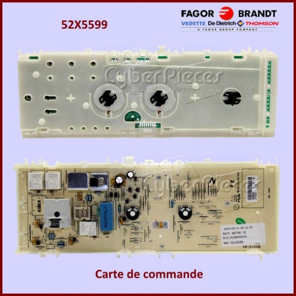 Carte de commande Brandt 52X5599 CYB-000475