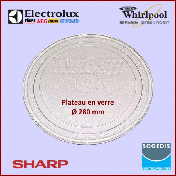 Plat Crisp Ø28cm Whirlpool - Micro-ondes - 480131000082