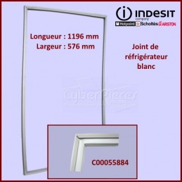 Joint blanc de porte de réfrigérateur Indesit C00055884 CYB-335362