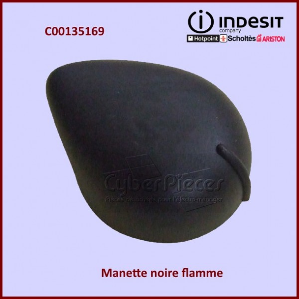 Manette noire flamme Indesit C00135169 CYB-335010