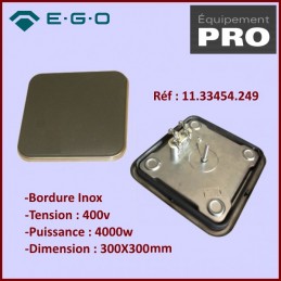 Plaque Restaurant 4000W 400V 300X300mm EGO 11.33454.249 CYB-183321