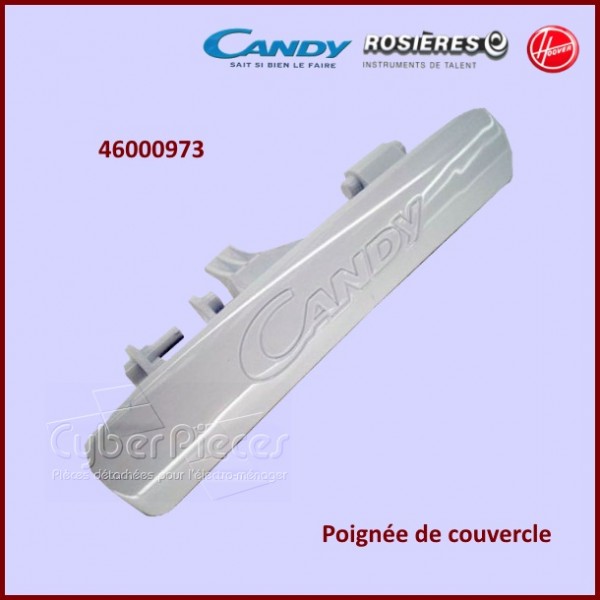 Poignée de couvercle lave linge Candy 46000973 - Pièces machine à