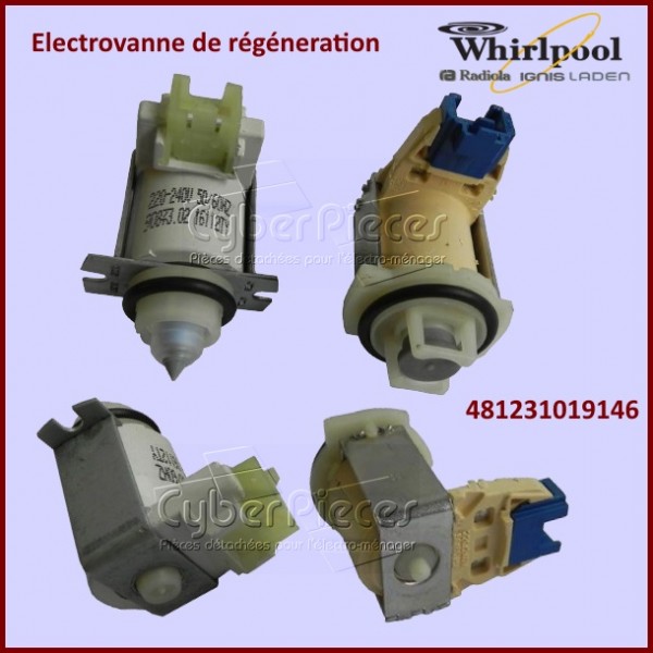 Kit électrovanne de régénération Whirlpool 481231019146 CYB-186223