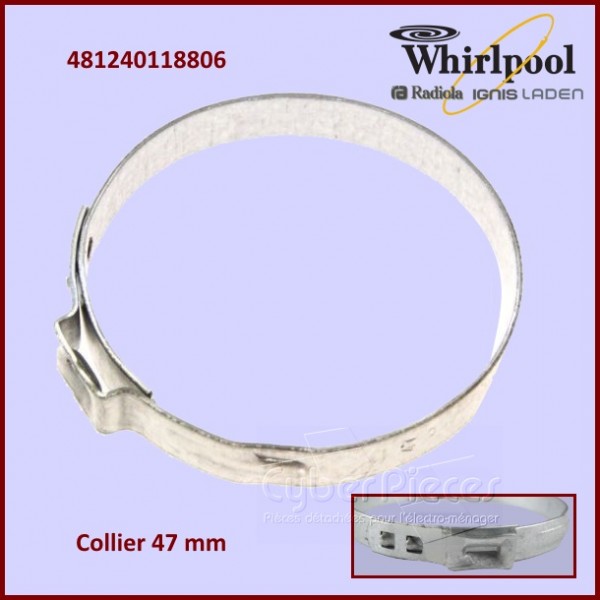 Collier 45.5mm Whirlpool 481240118806 CYB-051156