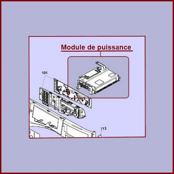 Carte électronique de puissance Brandt 55X7760 CYB-092258