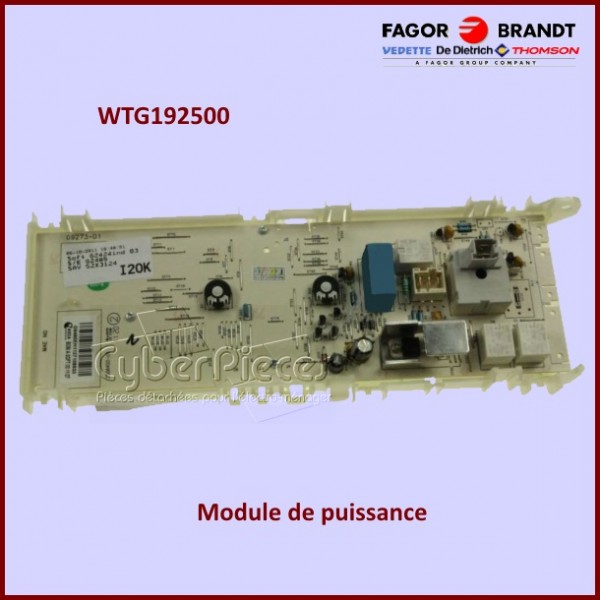 Carte électronique de puissance Brandt WTG192500 CYB-222389