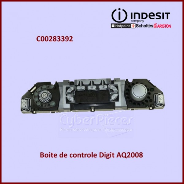 Boite de contrôle DIGIT AQ2008 Indesit C00283392 CYB-350389