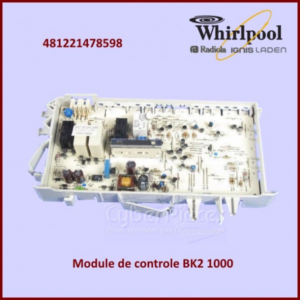 Carte électronique de commande Whirlpool 481221478598 CYB-181174