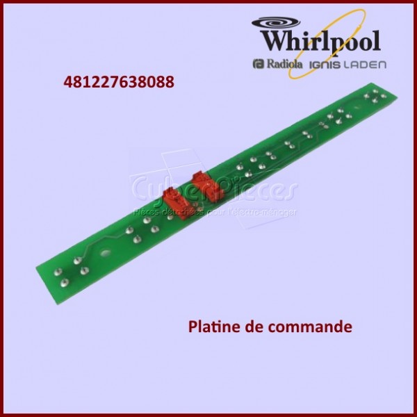 Carte électronique de commande Whirlpool 481227638088 CYB-184199