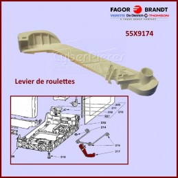 Levier de roulettes 55X9174 CYB-227704