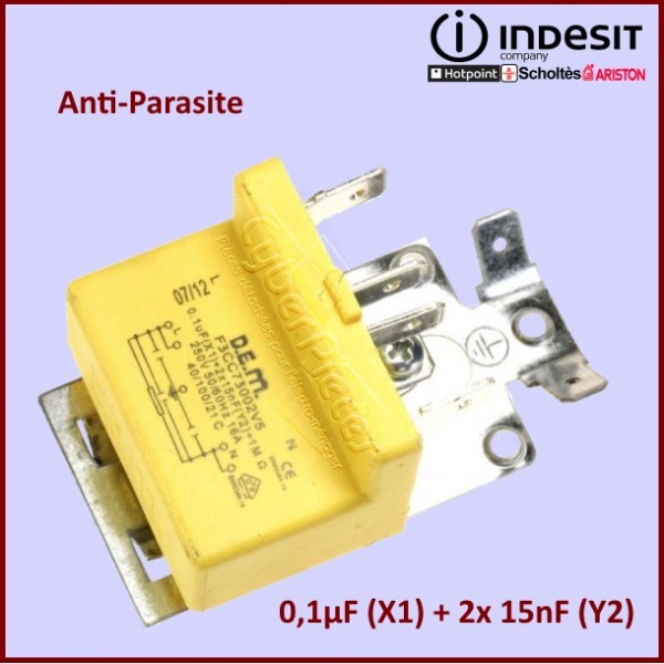 Filtre anti-parasites Indesit C00376427 CYB-359368