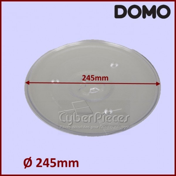 Plateau Tournant Micro Ondes 24.5 Cm DO232337 Domo CYB-438919