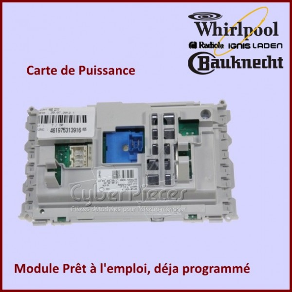 Carte électronique de Puissance Whirlpool 481010438414 GA-175210