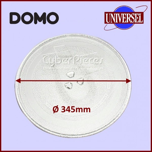 Plateau en verre 345mm DOMO DO2631CG82 CYB-439343