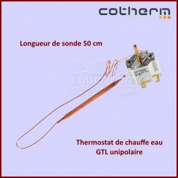 Thermostat chauffe-eau Cotherm GTLH0046 Unipolaire - Sonde L.50CM CYB-158596