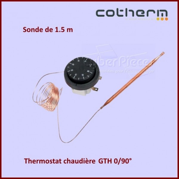 Thermostat chaudière 0/90° Cotherm GTH - Sonde L.1,5 M CYB-158602