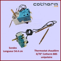 Thermostat chaudière Cotherm BBS unipolaire - Double bulbe CYB-158619