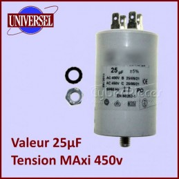 Condensateur 25,0µF (25,0MF) 450V CYB-005395