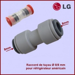 Raccord Eau Potable MCD61866805 - Ø 8/8 mm - Pièces réfrigérateur 