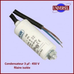 Condensateur 3,0µF (3,0mF) 450V à fil CYB-425339