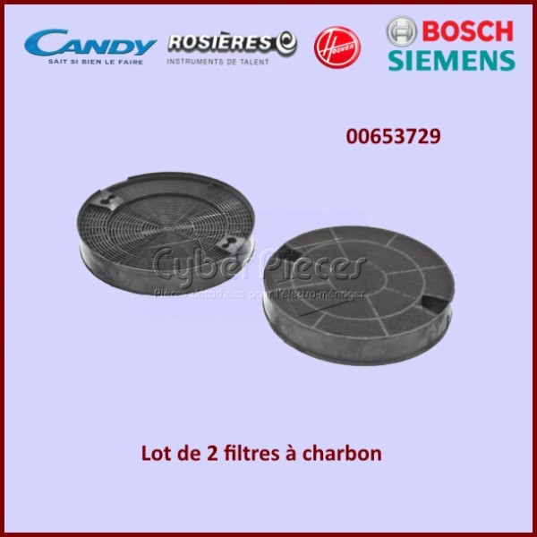 Filtre à charbon Type DHZ5195 Bosch 00653729 Filtre à charbon Type DHZ5195 Bosch 00653729
