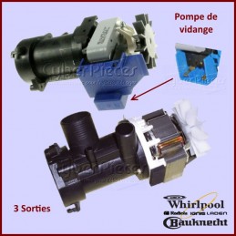 Pompe de vidange Whirlpool 481936018189 CYB-000338