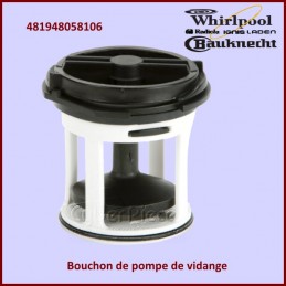 Clapet anti-retour pompe vidange lave-vaisselle Whirlpool Laden 481228128364