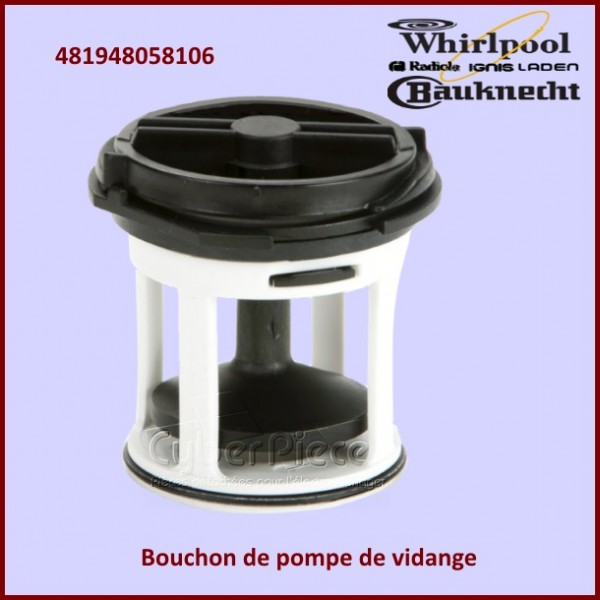 Bouchon de pompe Whirlpool 481948058106 CYB-000352