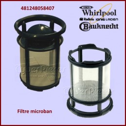 Filtre Plastique Fin Microban Whirlpool 481248058407 CYB-083881