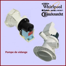 Clapet anti-retour pompe vidange lave-vaisselle Whirlpool Laden 481228128364