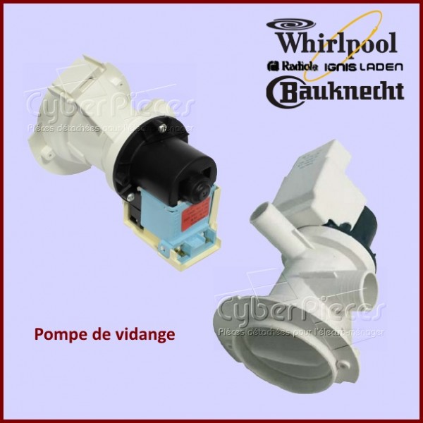 Pompe de Vidange Whirlpool 481236018529 CYB-000680