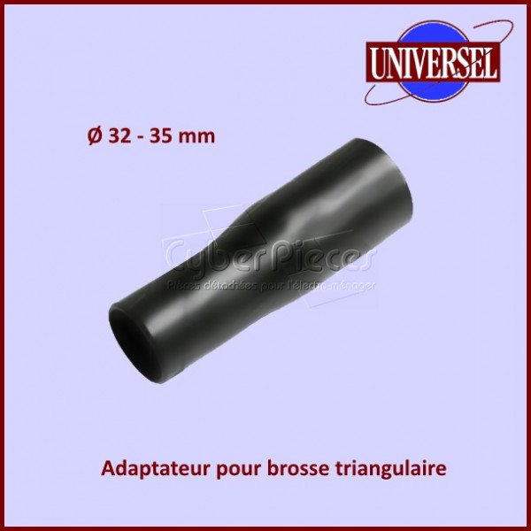 Adaptateur de brosse d'aspirateur triangulaire Ø 32-35 mm CYB-217903